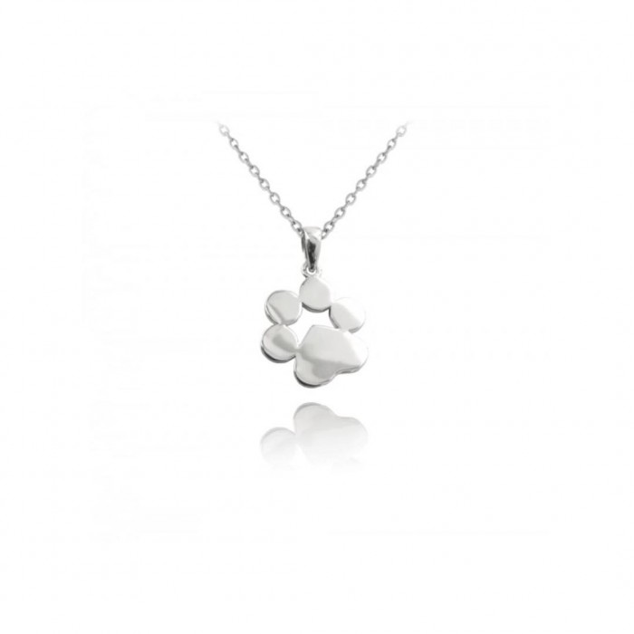 Naszyjnik srebrny - łapa
