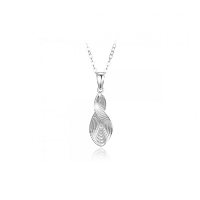 Naszyjnik srebrny - szczotkowany