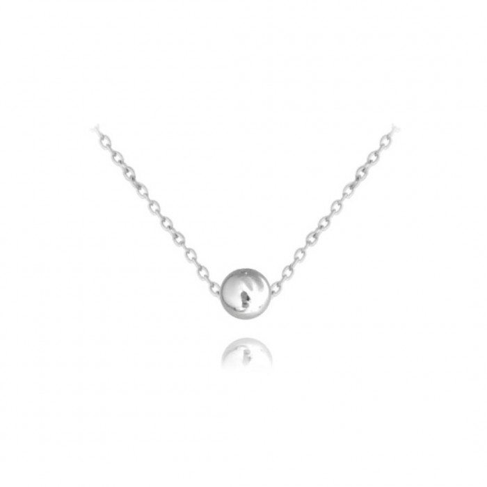 Naszyjnik srebrny z kuleczką 6 mm