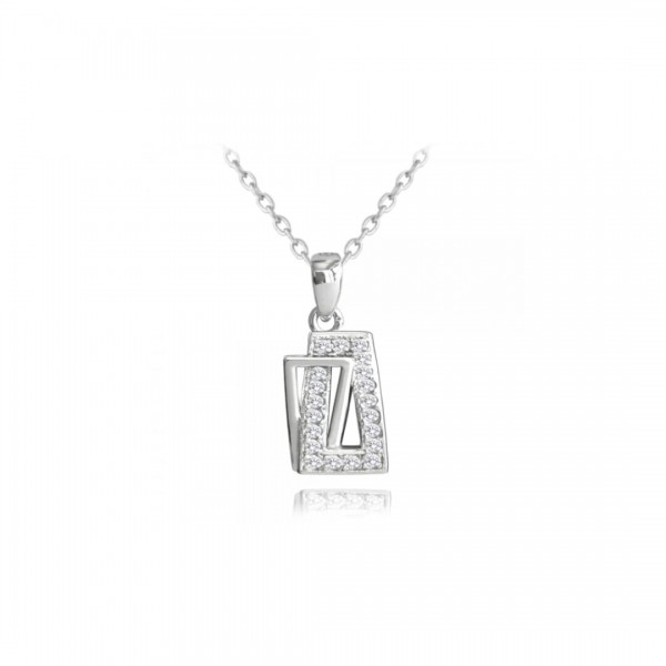 Naszyjnik srebrny z zawieszką zdobioną cyrkoniami naszyjnik-srebrny-z-zawieszka-zdobiona-cyrkoniami-mnsjmas0157sn45