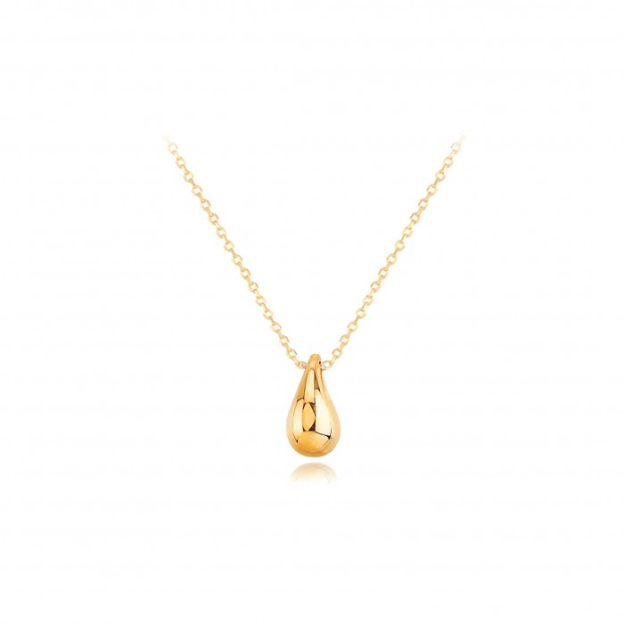 Naszyjnik złoty 585 - wisząca kropla