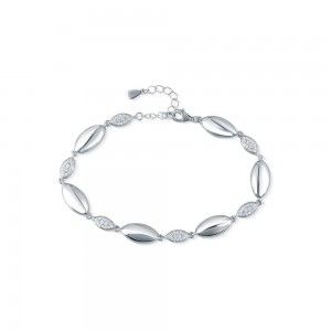 Bransoletka srebrna 925 - segmentowa