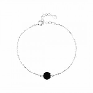 Bransoletka srebrna 925 z onyksem