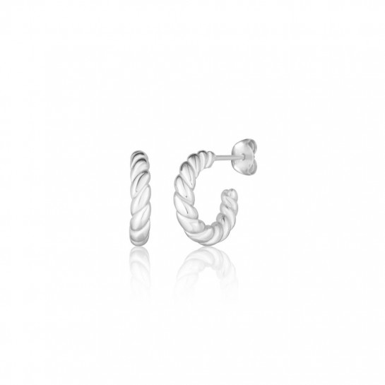 Kolczyki srebrne 925 spiralne wkrętki