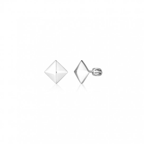 Kolczyki srebrne 925 zakręcane - piramidki, ćwieki