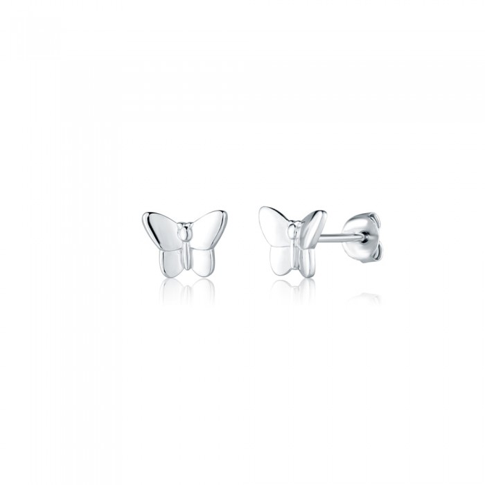 Kolczyki srebrne - drobne motylki