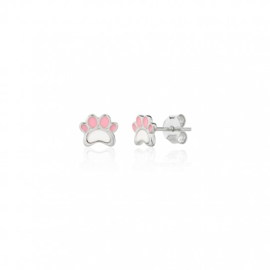 Kolczyki srebrne - łapki emaliowane