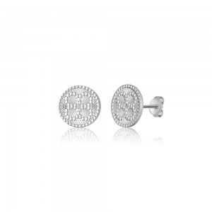 Kolczyki srebrne Mandala