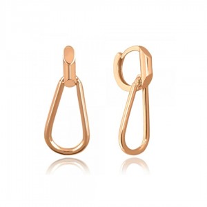 Kolczyki pozłacane na różowo (rose gold) - eleganckie