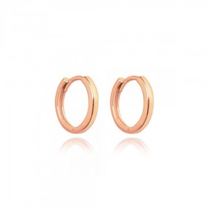 Kolczyki rose gold - 1,5 cm