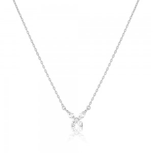 Naszyjnik srebrny 925 - motylek z cyrkoniami