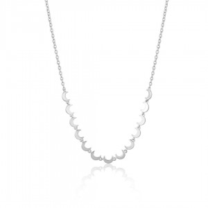 Naszyjnik srebrny z księżycami