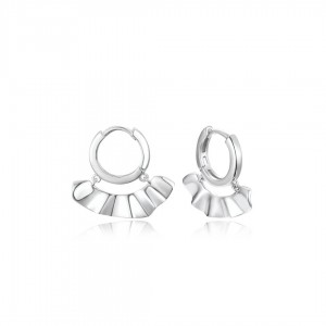 Kolczyki srebrne pr. 925 wiszące wachlarze