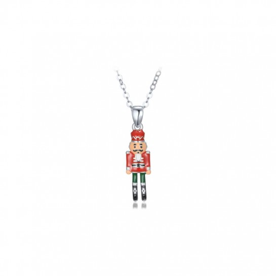 Naszyjnik srebrny - dziadek do orzechów