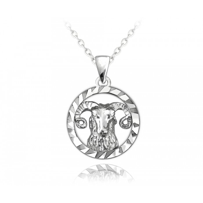 Naszyjnik srebrny znak zodiaku - baran