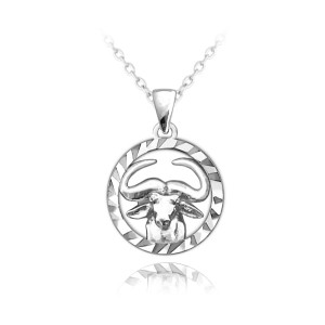 Naszyjnik srebrny znak zodiaku - byk
