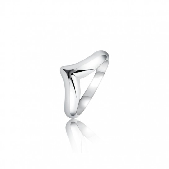 Pierścionek srebro pr. 925 gładki geometryczny kształt