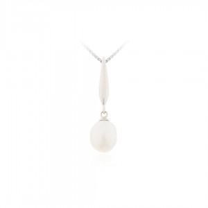 Zawieszka srebrna 925 biała perła