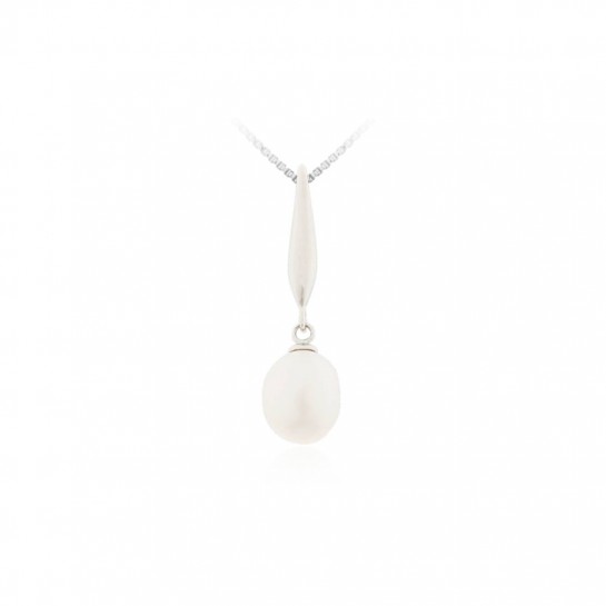 Zawieszka srebrna 925 biała perła