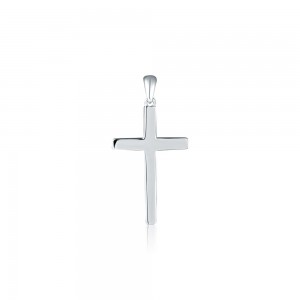 Zawieszka srebrna 925 - gładki krzyżyk 3 cm