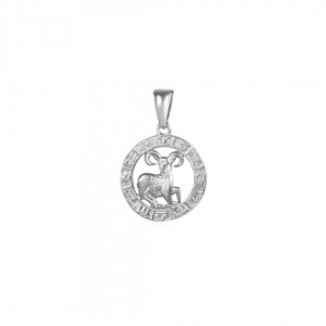 Zawieszka srebrna - baran (znak zodiaku)