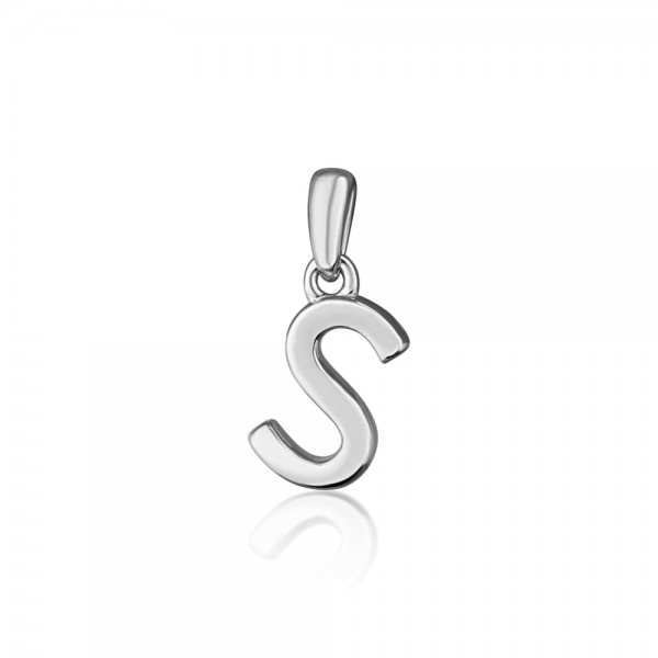 Zawieszka srebrna - mała litera "S"