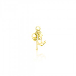 Zawieszka srebrna pozłacana - Wiara Nadzieja Miłość