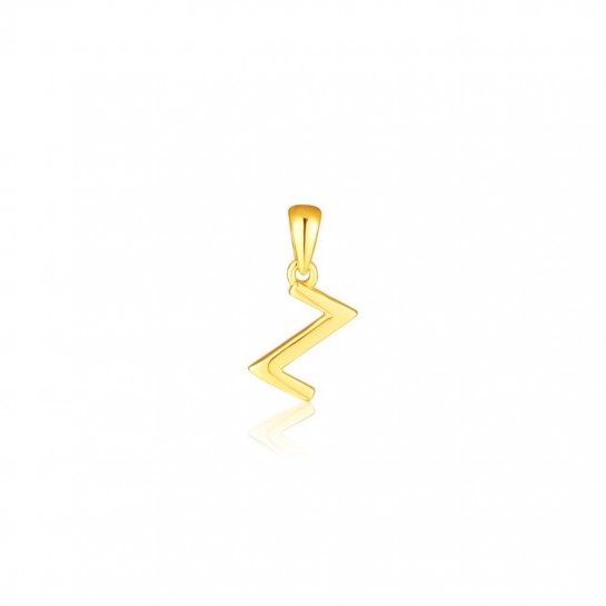Zawieszka srebrna pozłacana - mała litera "Z"