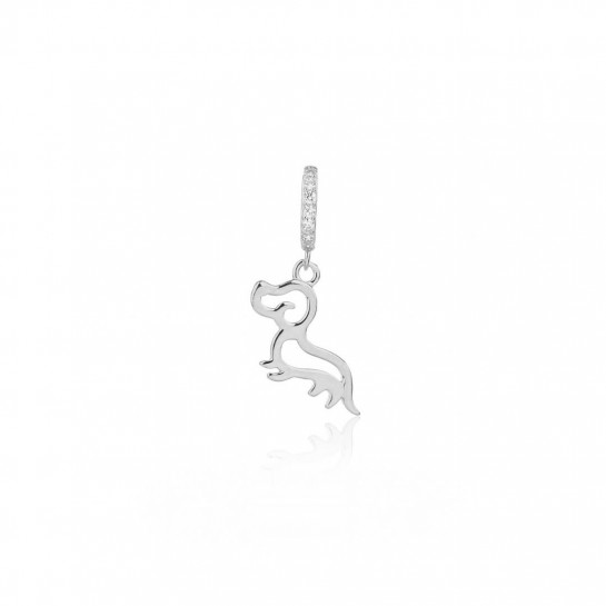 Zawieszka srebrna z konturem pieska