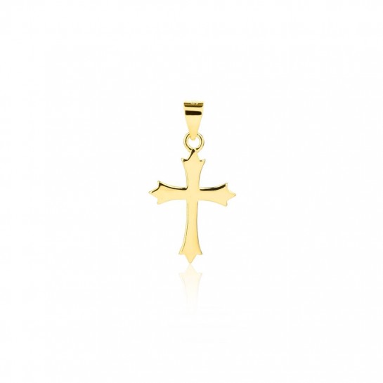 Zawieszka srebrna złocona - krzyżyk