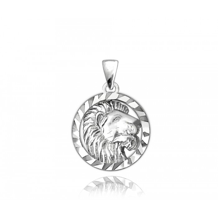 Zawieszka srebrna - lew (znak zodiaku)