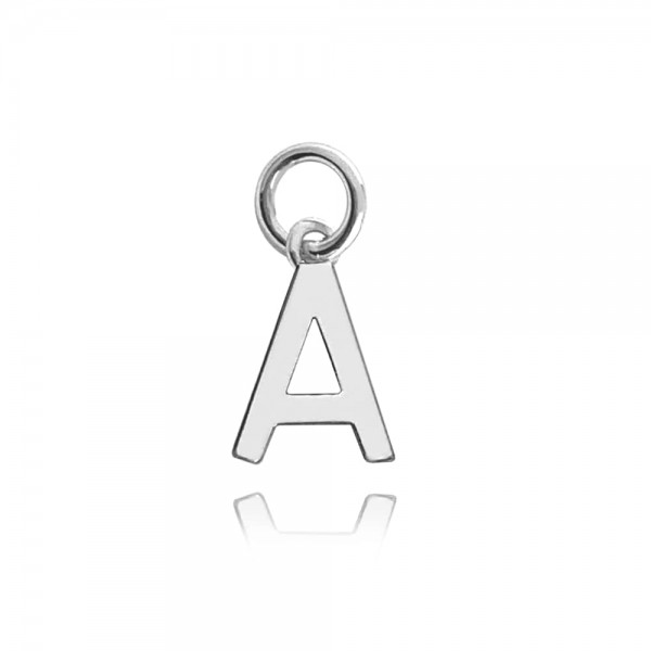 Zawieszka srebrna - mała litera "A"