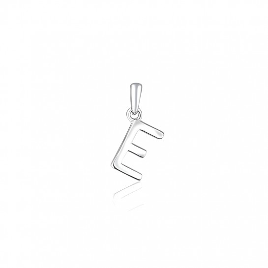Zawieszka srebrna - mała litera "E"