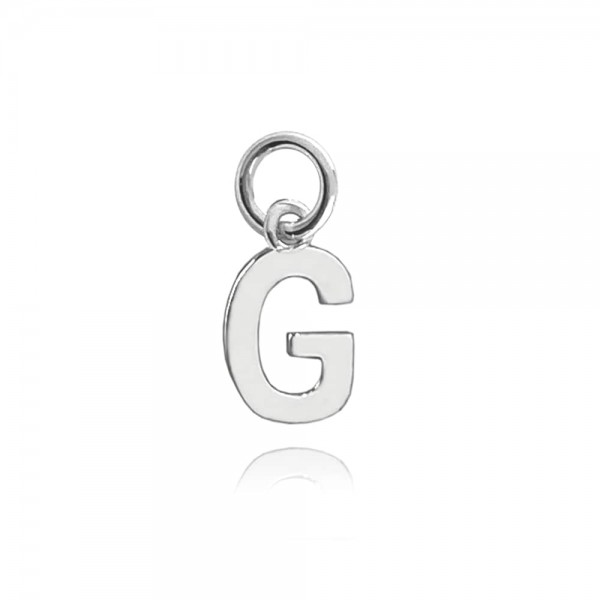 Zawieszka srebrna - mała litera "G"