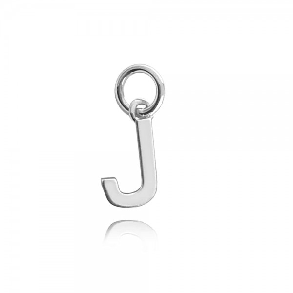 Zawieszka srebrna - mała litera "J"