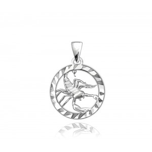 Zawieszka srebrna - skorpion (znak zodiaku)
