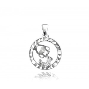 Zawieszka srebrna - wodnik (znak zodiaku)