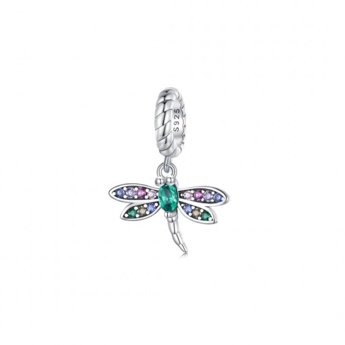 Zawieszka charms - kolorowa ważka