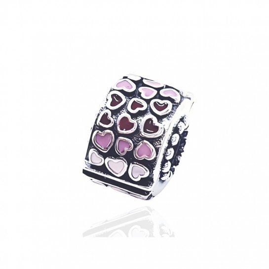 Zawieszka charms - małe serduszka