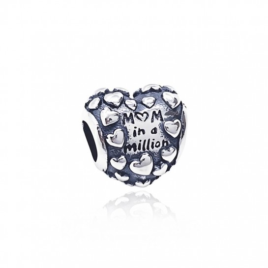 Zawieszka charms - malutkie serduszka (mom in a milion)