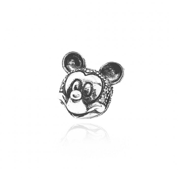 Zawieszka charms - myszka z cyrkoniami