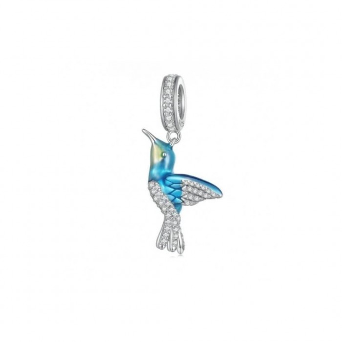 Zawieszka charms - ptak koliber