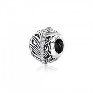 Zawieszka charms - splątane liście