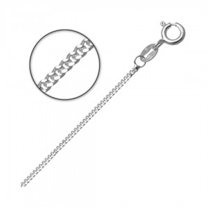Łańcuszek srebrny - pancerka 50 cm