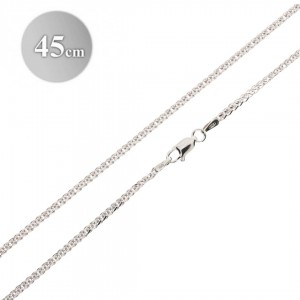 Łańcuszek srebrny lisi ogon 45 cm