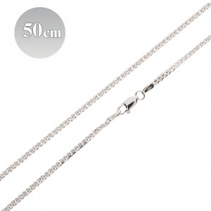 Łańcuszek srebrny lisi ogon 50 cm