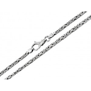 Łańcuszek srebrny pr. 925 splot królewski 50 cm 17,31 g