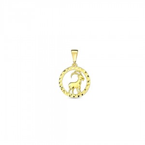 Zawieszka złota pr. 585 - koziorożec (znak zodiaku)
