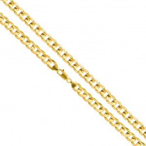 Łańcuszek złoty pr. 585 męski pancerka pełna 50 cm; 37,78 g