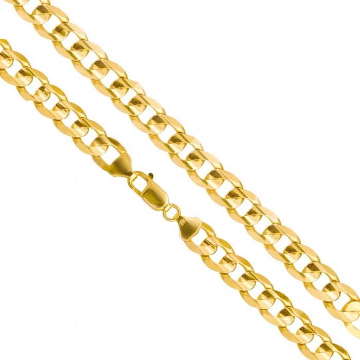 Łańcuszek złoty pr. 585 męski pancerka pełna 50 cm; 60.46 g